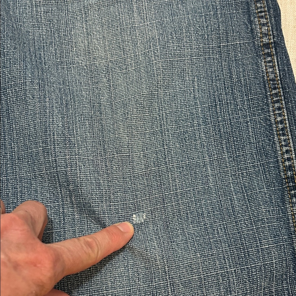 FUBU The Collection Shorts Men's 32 Blue Jeans Y2K Retro Distressed - Picture 9 of 15